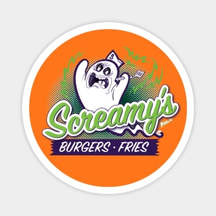 Screamy's Burgers and Fries Magnet